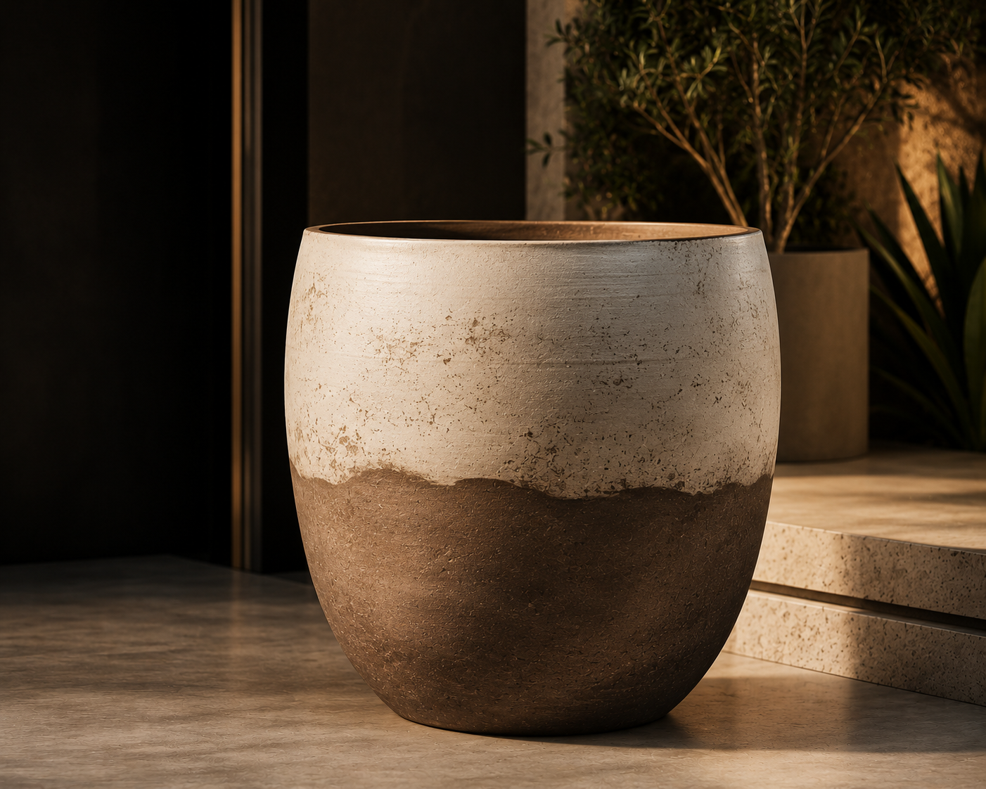 Großes Pflanzgefäß für Terrasse oder Interieur